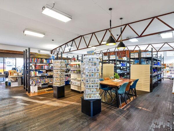 Inside the Christian Supplies store in East Brisbane