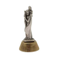 MINI METAL STATUE ST CHRISTOPHER        
