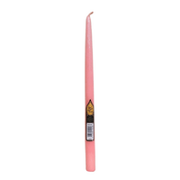 CANDLE TAPERED PINK 12''                 