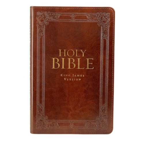 KJV BIBLE LUXLEATHER BROWN GIFT EDITION