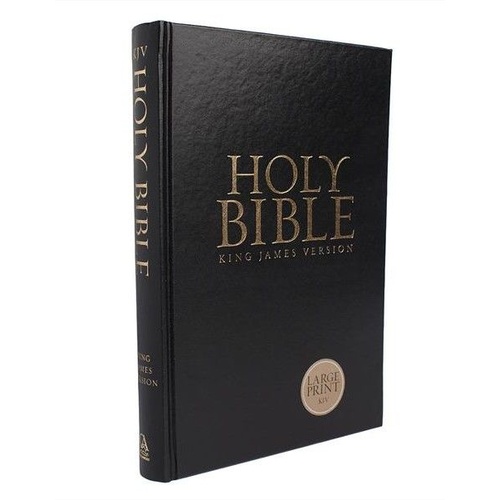 KJV LARGE PRINT PEW BIBLE BLACK HARDCOVER