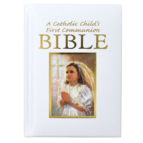A CATHOLIC CHILD'S 1ST COMMUNION BIBLE GIRL