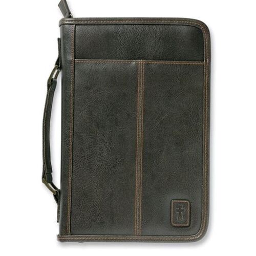 BIBLE COVER AVIATOR LEATHER-LOOK XL