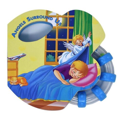 RATTLE BOARD BOOK - ANGELS SURROUND US