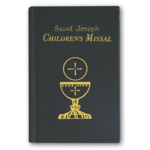 ST JOSEPH PICTURE MISSAL BLACK