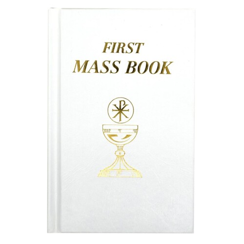 FIRST MASS BOOK WHITE LEATHER