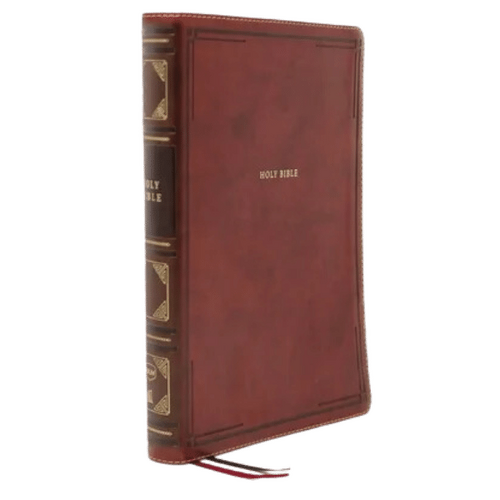 NKJV Thinline Reference Bible Large Print Brown