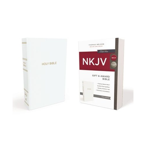 NKJV GIFT & AWARD BIBLE WHITE 