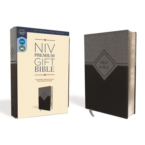 NIV PREMIUM GIFT BIBLE BLACK/GREY