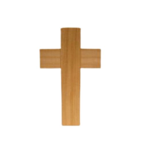 WOOD CROSS UNPAINTED 20CM