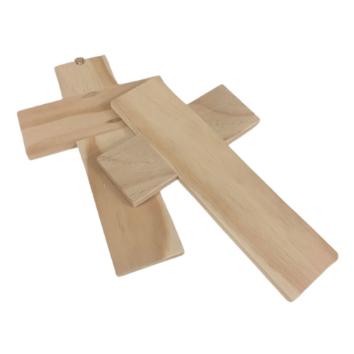 WOOD CROSS UNPAINTED 30CM