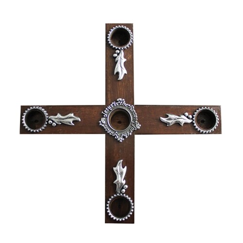 ADVENT WREATH WOOD - JESUS IS THE REASON 