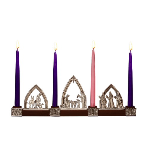 ADVENT NATIVITY CANDLEHOLDER SET
