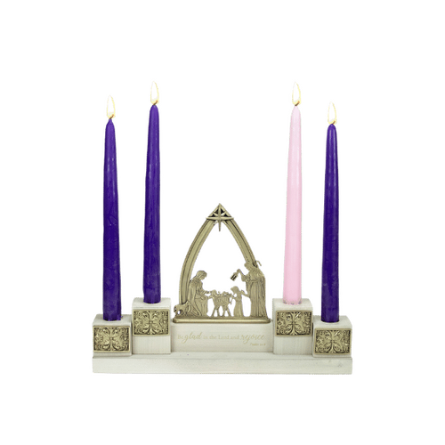ADVENT NATIVITY CANDLEHOLDER SET