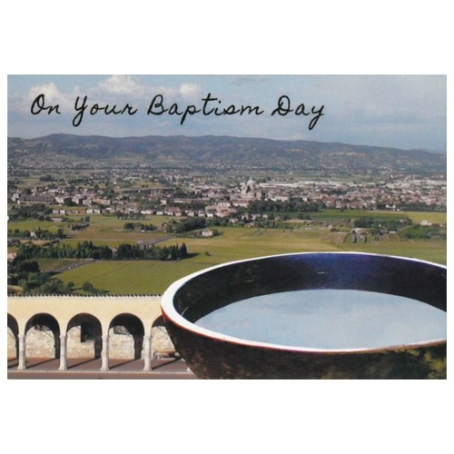 ASSISI CARD ON YOUR BAPTISM DAY                   