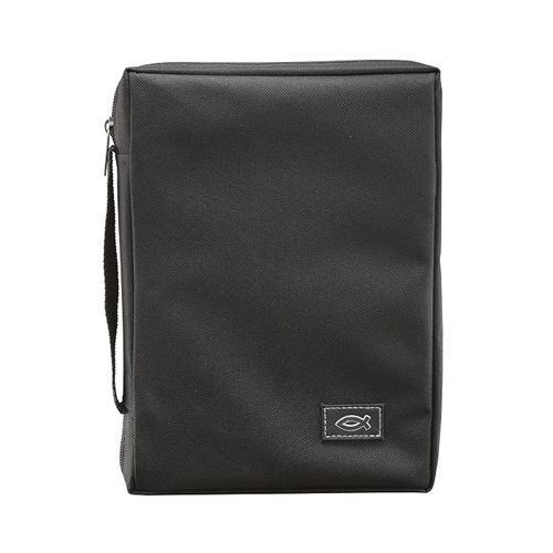 BIBLE COVER MEDIUM CANVAS BLACK