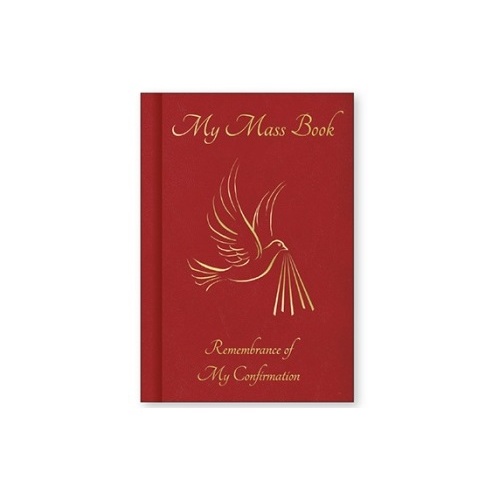 CONFIRMATION MASS BOOK HARD COVER RED