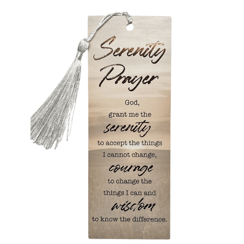 LAMINATED BOOKMARK WITH TASSEL - SERENITY PRAYER