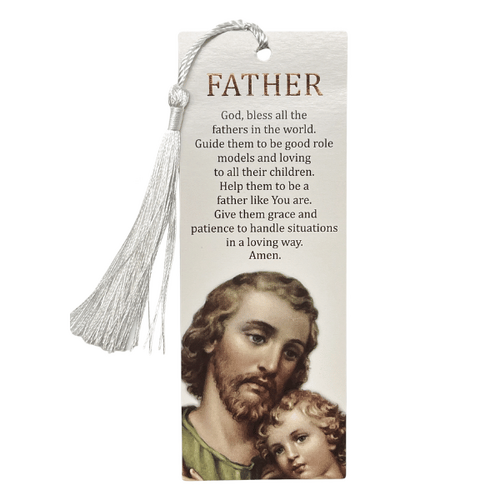 BOOKMARK WITH TASSEL - FATHER LAMINATED