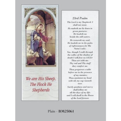 GOLD FOIL BOOKMARKS PK 25 23rd Psalm 