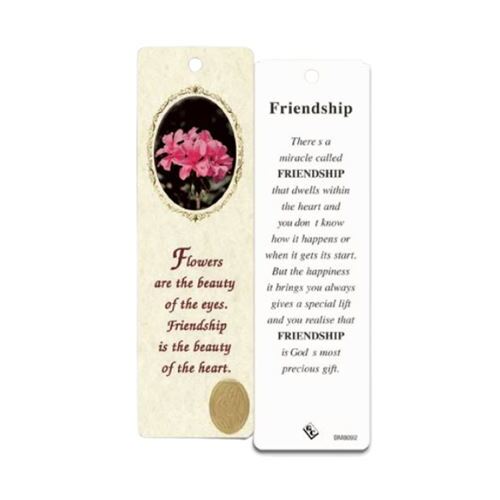 BOOK MARK LAMINATED WITH MEDAL FRIENDSHIP