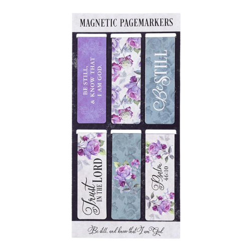 MAGNETIC BOOKMARK SET - BE STILL PSALM