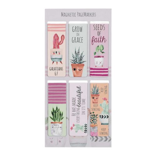 MAGNETIC BOOKMARK - SUCCULENT GARDEN