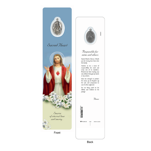 BOOKMARK LAMINATED Sacred Heart of Jesus