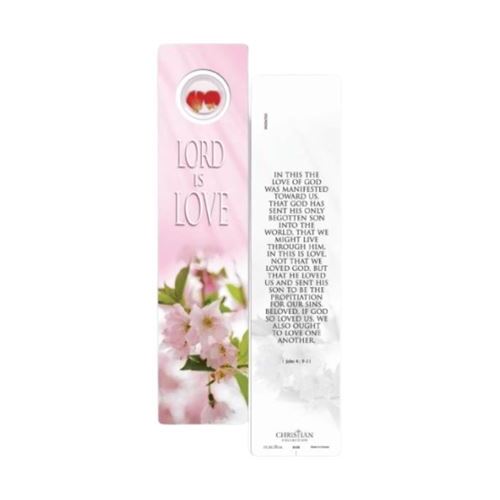WINDOW BOOKMARK LAMINATED Lord is Love **Limited Stock**