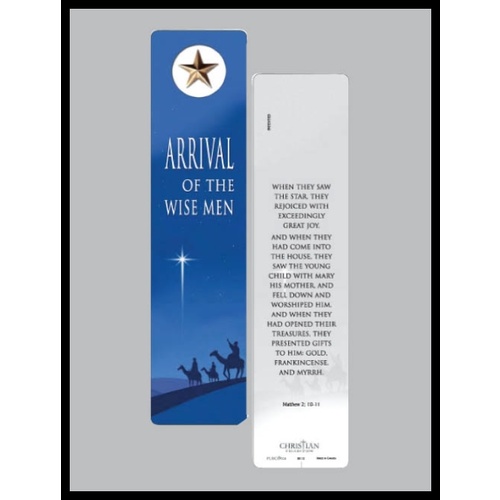 WINDOW LAMINATED BOOKMARK ARRIVAL OF WISE MEN 