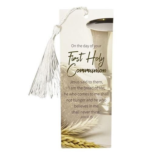 BOOKMARK WITH TASSLE FIRST HOLY COMMUNION