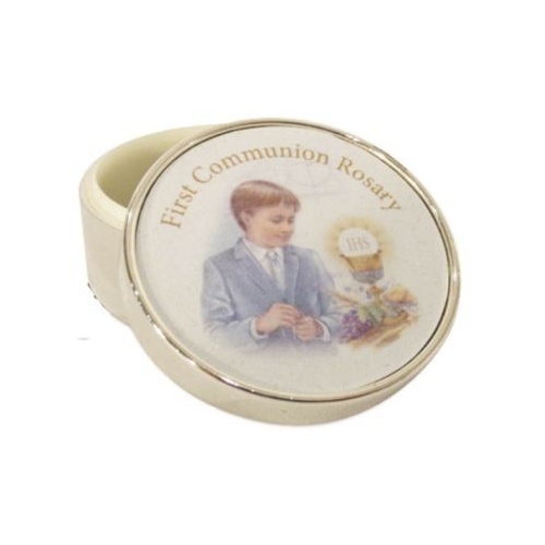 COMMUNION ROSARY /JEWELLERY BOX - BOY