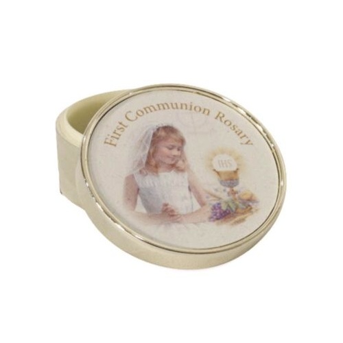 COMMUNION ROSARY /JEWELLERY BOX - GIRL