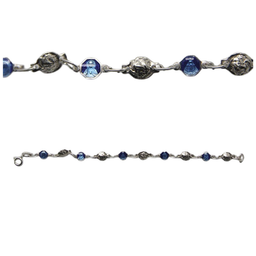 ROSARY BRACELET MIRACULOUS STERLING SILVER