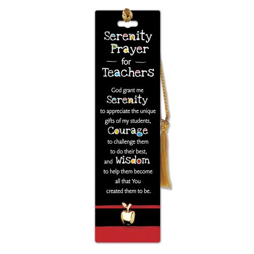 BOOKMARK WITH TASSLE - SERENITY FOR TEACHERS