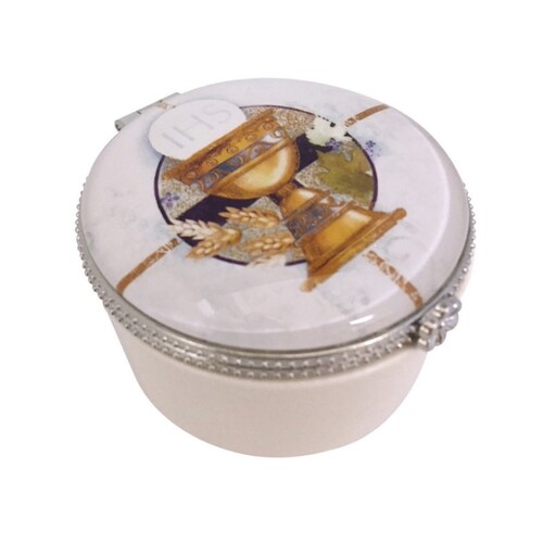 COMMUNION PORCELAIN ROSARY/KEEPSAFE BOX