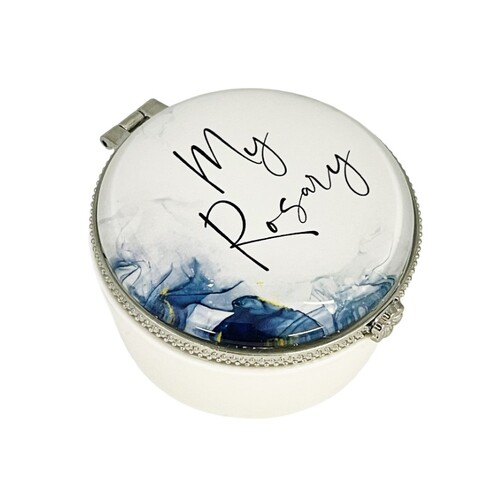 MY ROSARY BOX PORCELAIN BLUE