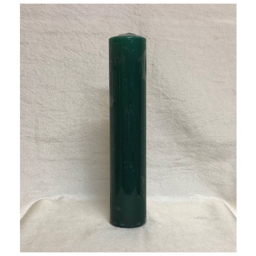 CANDLE 10 X 2" GREEN                    