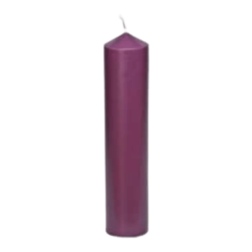 CANDLE 10 X 2" PURPLE (250X54MM)