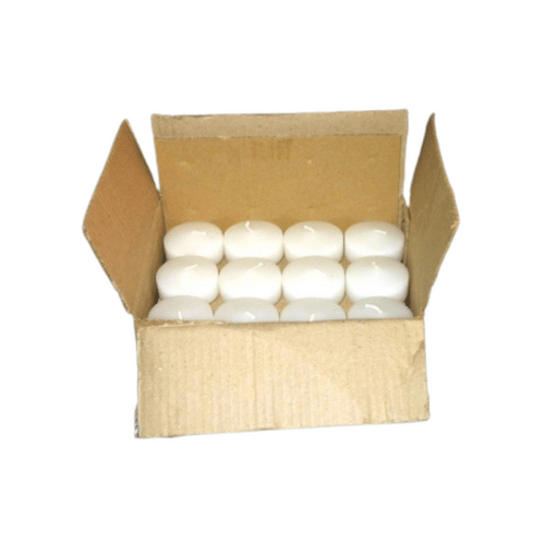 CANDLE FLOATING 2" WHITE PACKET 24   