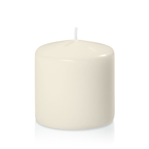 CANDLE 7x7cm IVORY