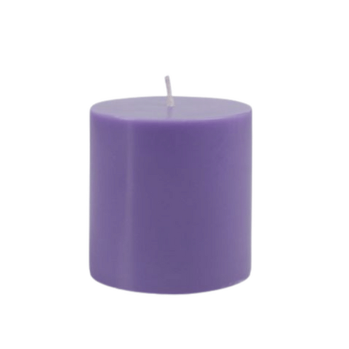 CANDLE 7x7cm PURPLE