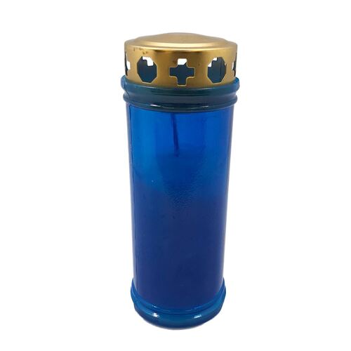 VOTIVE CANDLE 3 DAY BLUE 65 x 150MM                