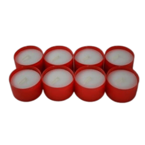 VOTIVE CANDLES 10 HOUR RED PACKET 8
