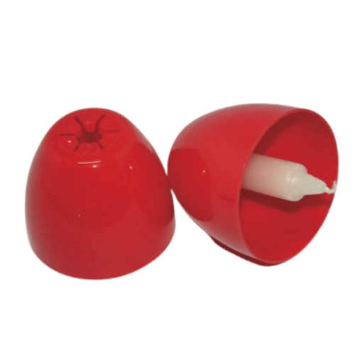 CANDLE HOLDER PLASTIC CUPS RED
