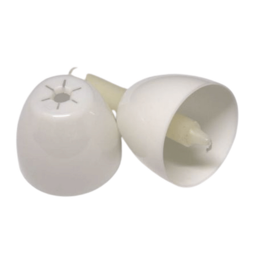 CANDLE HOLDER PLASTIC CUPS WHITE