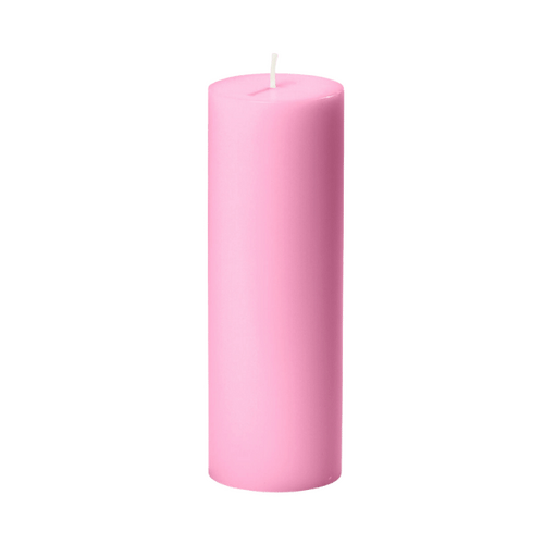 CANDLE 6 X 2" PINK             
