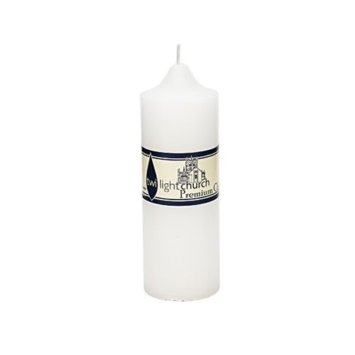 CANDLE 15x5cm WHITE