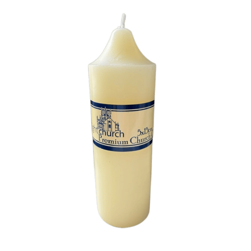 CANDLE 15x5cm YELLOW