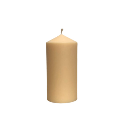 WINTER SALE ~ 8 EXTRA Large 100% PURE BEESWAX PILLAR candles ~ 20cm x 5cm